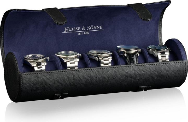Actual product image Heisse & Söhne Watch roll Rondo 5 - Black / Blue