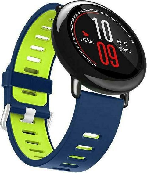 Immagine prodotto Beline pasek Orologio 22mm doppio colore in silicone niebiesko-zielony scatola blu/verde