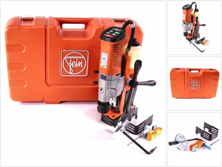 Produktbild Fein KBU 35-2 QW Universal Magnet Kernbohrmaschine bis 35 mm ( 72705861000 ) + 5 tlg. Zubehör Set + (Netzbetrieb)