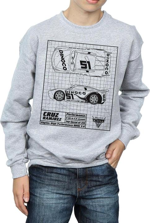 Immagine prodotto Disney Cars Cruz Ramirez Blueprint Felpa Ragazzi (140, 146)