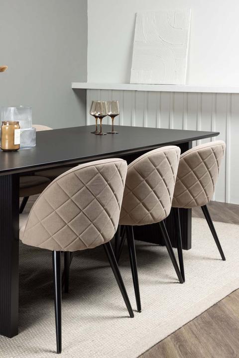 Actual product image Ebuy24 Dining set Vail 4 ( 7-piece) (100 x 75 x 200 cm)