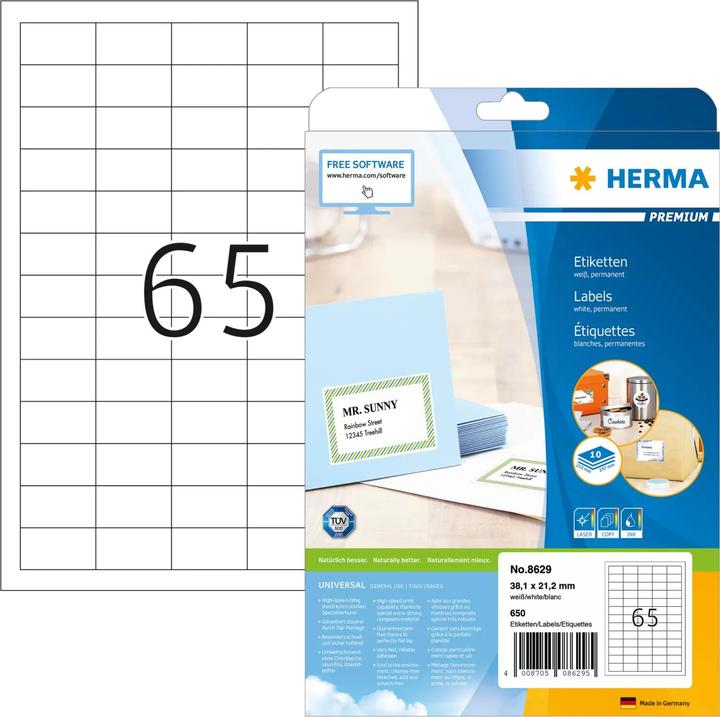 Productafbeelding HERMA Universele etiketten A4