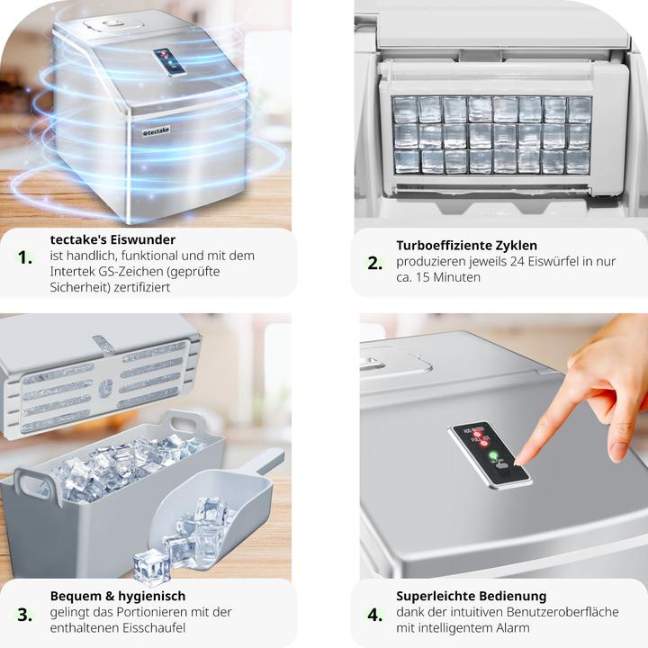 Actual product image tectake Ice cube machine (CH plug)