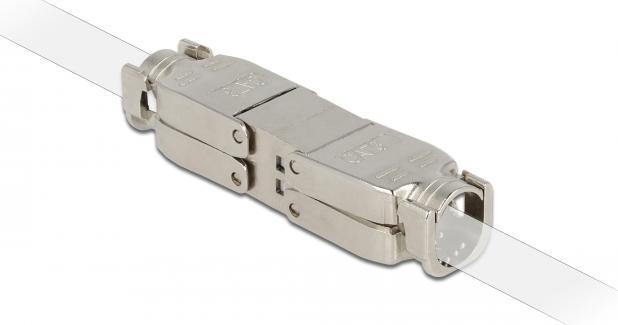 Produktbild Delock Verbinder für Netzwerkkabel Cat.6 STP werkzeugfrei (S/UTP, CAT6, 0.06 m)