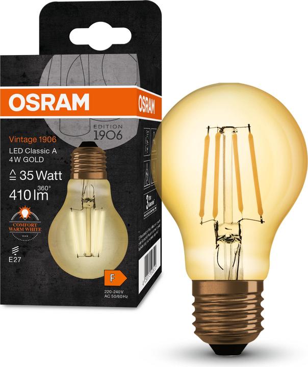 Image du produit Osram Vintage 1906 (E27, 4 W, 410 lm, 1 x, F)
