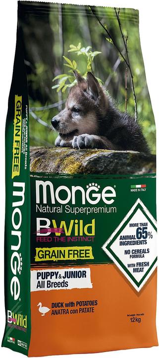 Image du produit Monge Grain Free Puppy & Junior Canard (Chiot + chaton, 1 pcs, 12000 g)
