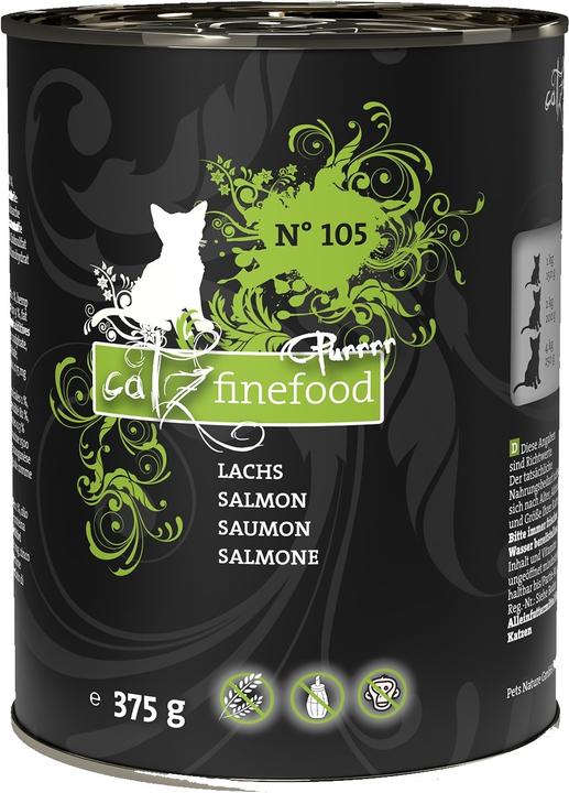 Produktbild Catz Finefood Purrrr No.105 Lachs (Adult, 6 Stk., 375 g)
