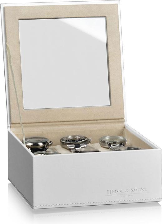 Produktbild Heisse & Söhne Stapelbares Schmuckkästchen Mirage L - Oberteil: Uhrenbox für 6 Uhren - Creme