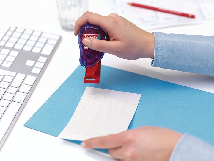 Image du produit tesa Tampons adhésifs ecoLogo, pastilles adhésives double face pour coller rapidement le papier, le
