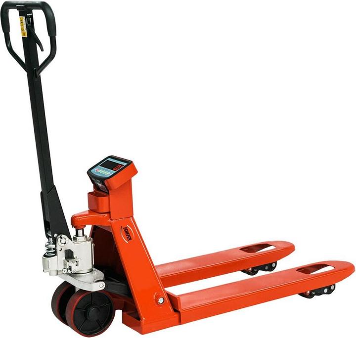 Actual product image Schefer - Gabelhubwagen Premium mit Waage, Tragfähigkeit 2500 kg (2500 kg)
