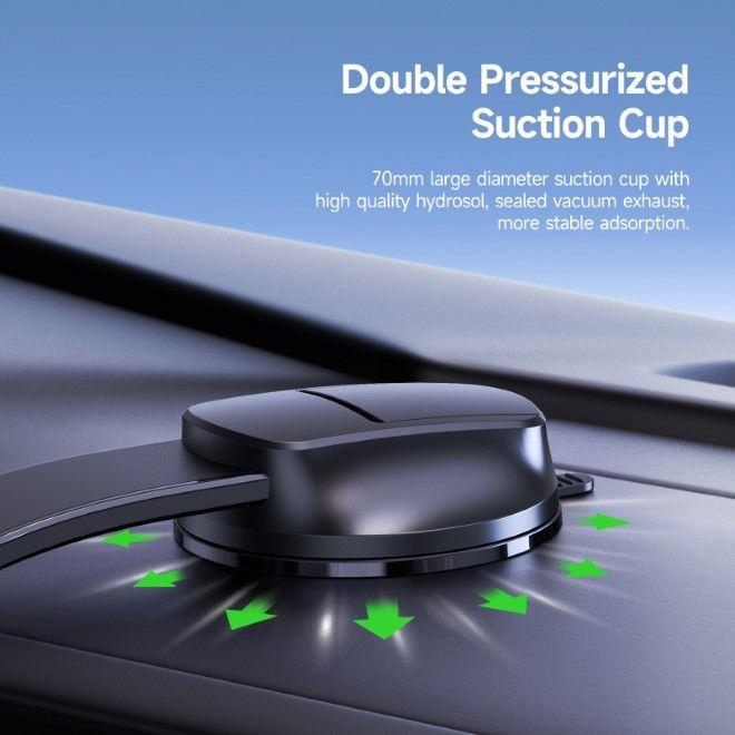 Produktbild Duzzona V4 Qi2 15W MagSafe Wireless Autoladegerät - Schwarz (15 W)