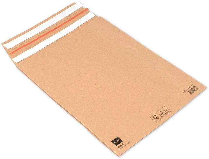 Actual product image Elco Shipping bag brown kraft 135gm2 280x375x80mm,100pcs. (100 x)