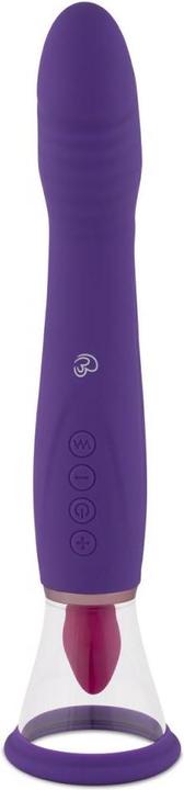 Image du produit Easytoys Pompe Pleasure Pump avec vibromasseur pour point G - Violet