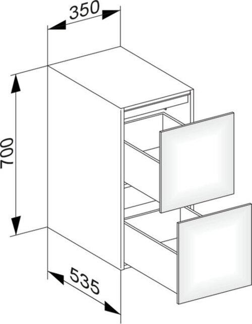Produktbild Keuco Sideboard EDITION 11 350x700x535mm m LED-I-Bel we sdm