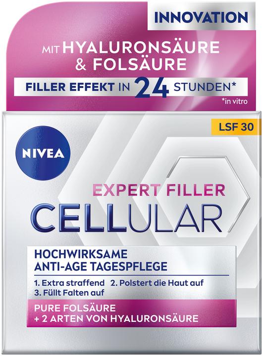 Image du produit NIVEA Cellulaire Expert Filler Soin de Jour Anti-Âge SPF 30 (50 ml, Crème de jour, SPF 30)