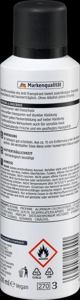 Produktbild dm Balea MEN Antitranspirant Deospray Invisible Dry (Spray)