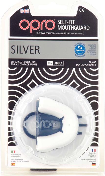 Immagine prodotto Opro Gumshield Junior Silver - Bianco/Nero