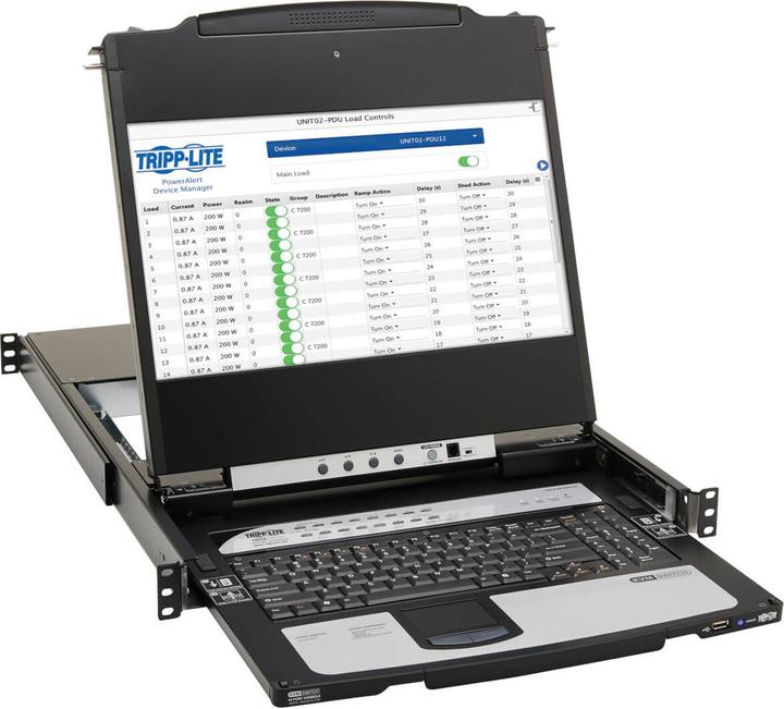 Immagine prodotto Eaton TIPPLITE NetDirector Console switch KVM a 16 porte DisplayPort con telecomando IP LCD da 43,18 cm e