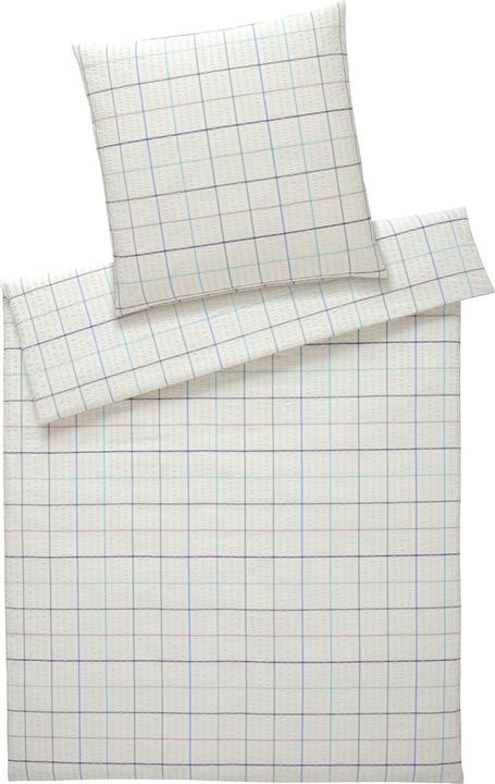 Produktbild Elegante Web-Seersucker Bettwäsche Trondheim multi blau (Bettwäsche Set, 135x200 cm + 80x80 cm)