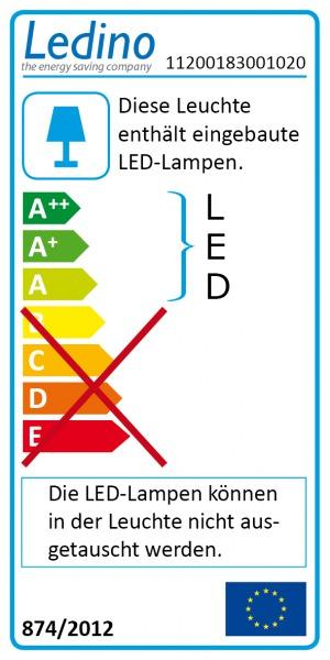 Energielabel Ledino LED Plafondlamp Deutz (950 lm)