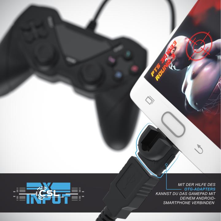 Actual product image CSL 2x Gamepad Set, Gaming USB Controller for Android, PC / PS3 / Playstation / Direct-Input / X-Input (Android, PC)