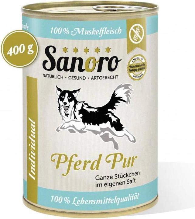 Sanoro Alimento complementare puro per cavalli a carne muscolare (Senior, 12 pz., 4800 g)