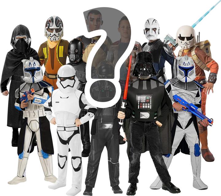 Produktbild Rubies Star Wars Mystery Box für Kinder mit 3 Kostümen (98, 102, 104, 100 A)