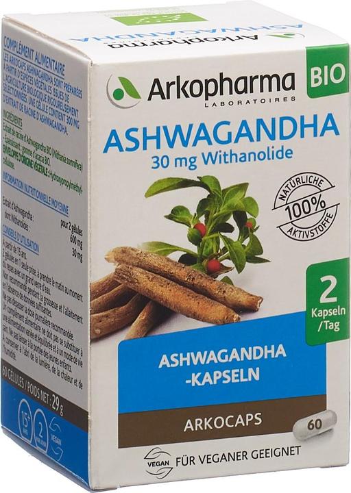 Produktbild Arkopharma Arkocaps Bio Ashwagandha Kapseln (60 Stück, Kapseln, 68 g)