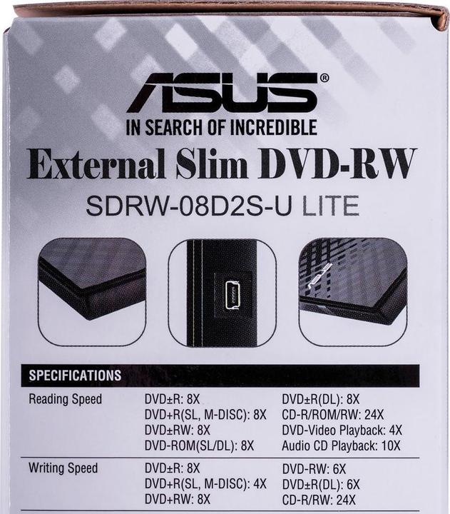 Immagine prodotto ASUS SDRW-08D2S-U Lite (Masterizzatore DVD)
