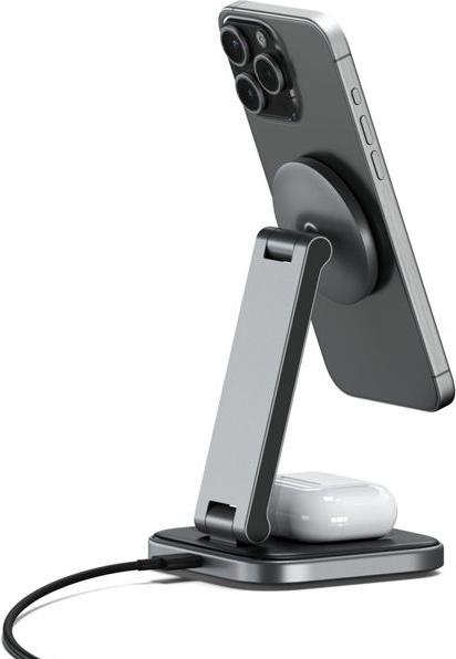 Immagine prodotto Satechi Supporto di ricarica pieghevole 2 in 1 (15 W)