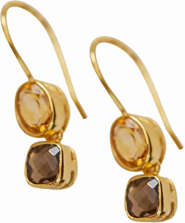 Immagine prodotto Loberon Orecchini d'oro Ovique (Argento 925, Abbellimento: gemma citrina)