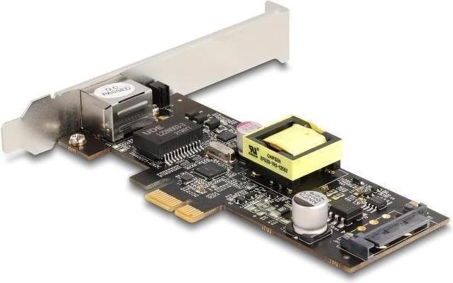 Produktbild Delock PCI Express x1 Karte auf 1 x 2,5 Gigabit LAN PoE+ i22 (Mini PCI Express)