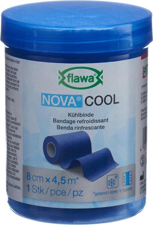 Actual product image Flawa Nova Cool cooling bandage 8cmx4.5m