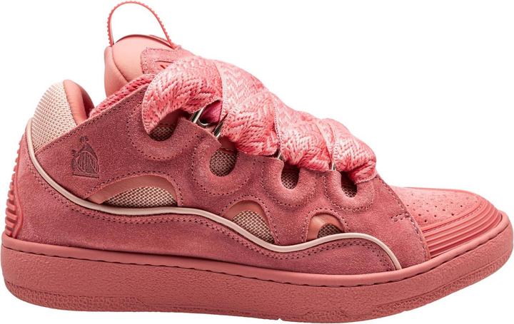Produktbild Lanvin curb suede sneakers pink color (37)