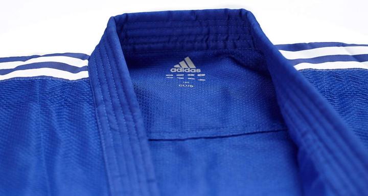 Produktbild adidas Judo-Anzug "Club" blau/weisse Streifen, J350B (140)