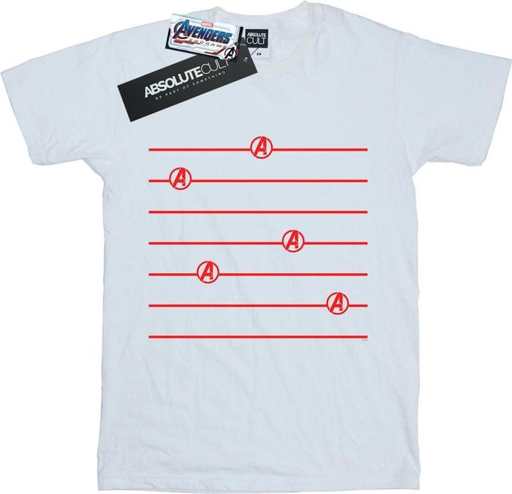 Produktbild Avengers Endgame Logo Stripes TShirt (S)