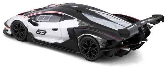 Productafbeelding Bburago 41167 Race - Lamborghini Essenza SCV12 #63 - 1:32 - bianco
