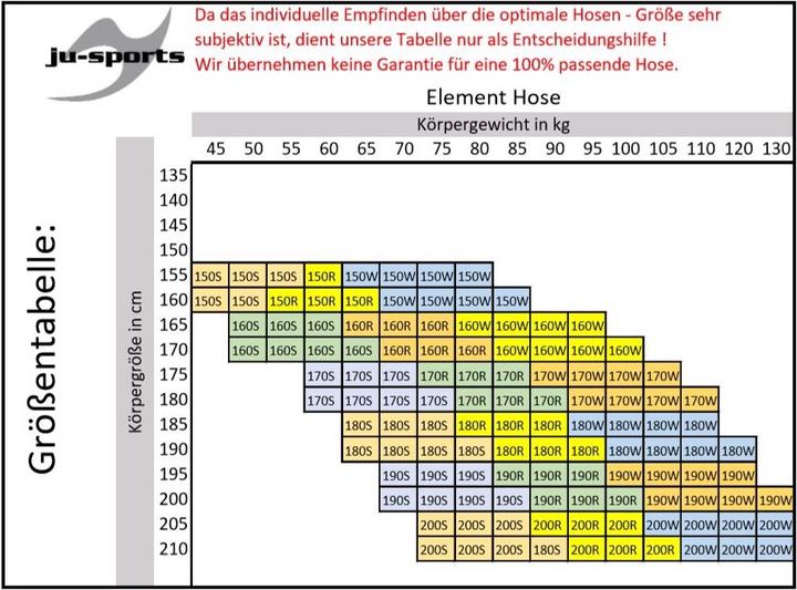 Produktbild Ju-Sports Element Hose weiss wide cut (170)