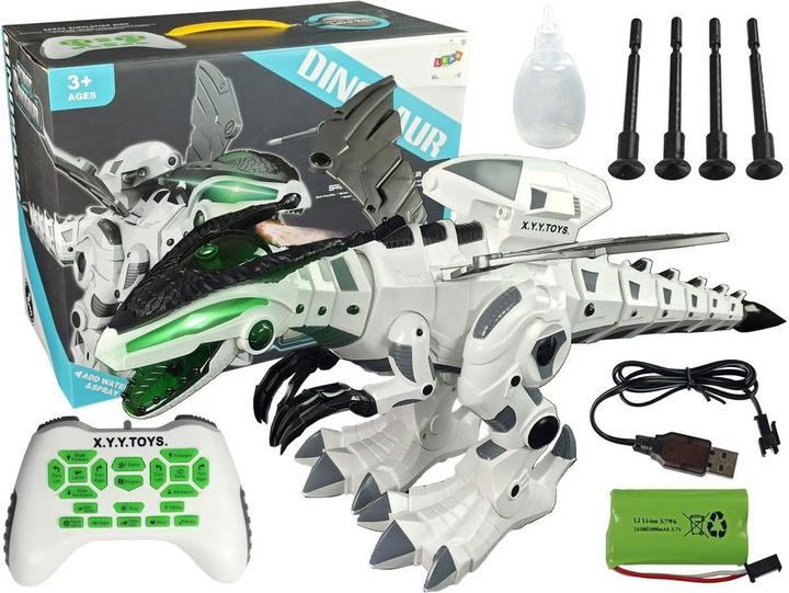 Produktbild Lean Toys Lean Cars Interaktiver Dinosaurier-Roboter, ferngesteuerte Musik-Dampflichter
