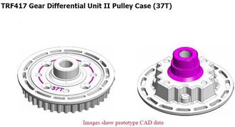 Produktbild Tamiya TRF417 Diff II Pulley Case 37T