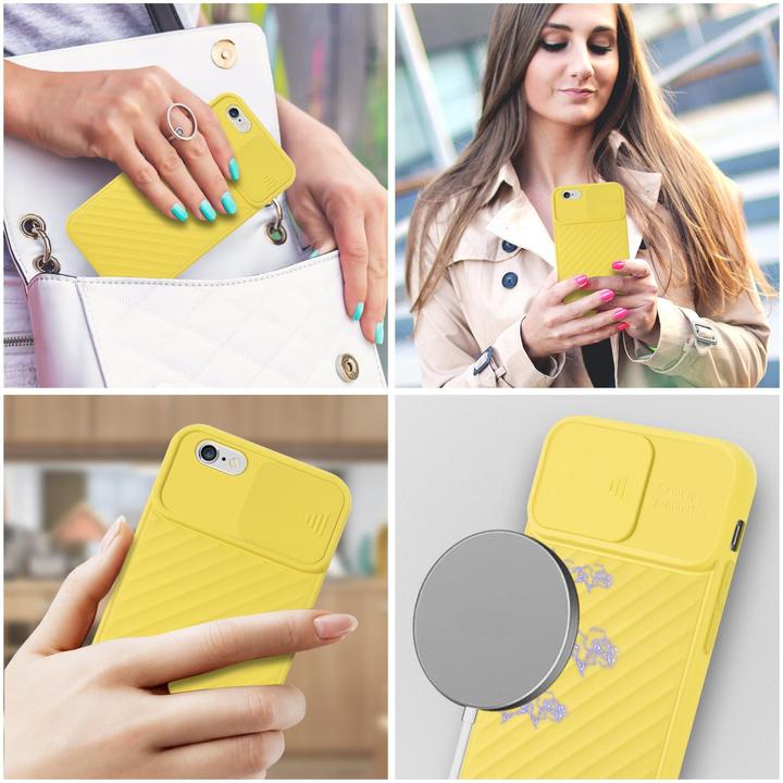 Immagine prodotto Cadorabo Cover in TPU con protezione della fotocamera (Apple iPhone 6 Plus)