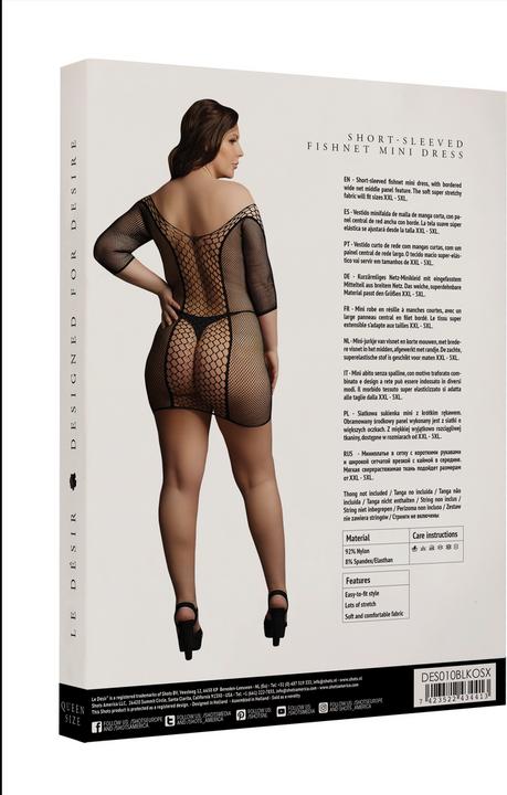 Produktbild Le Désir Duo Net Sleeved Mini Dress - OSX (One Size)