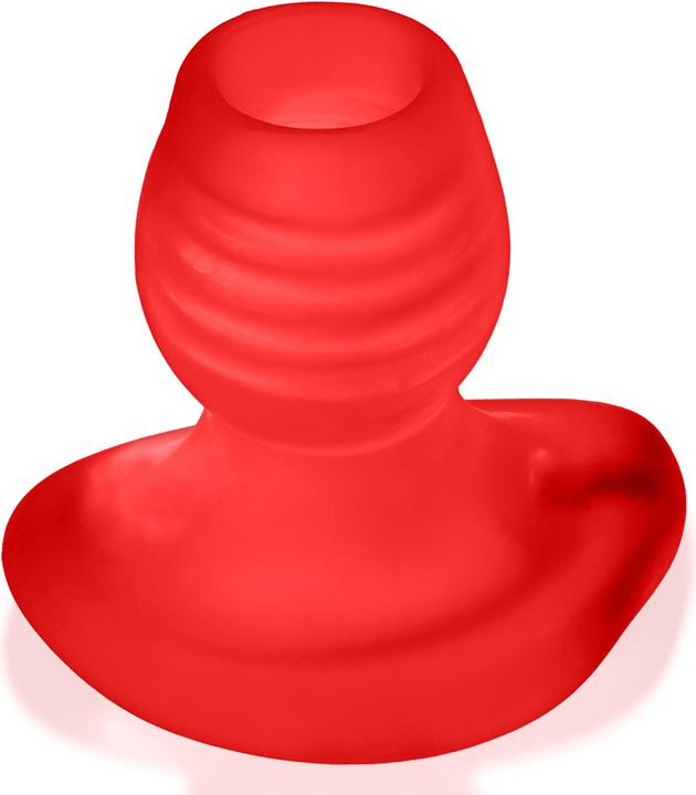 Actual product image Oxballs Glowhole-1 Hollow Buttplug with Led Insert Blue Morph Small