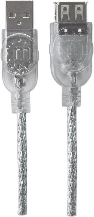 Produktbild Manhattan Hi-Speed USB 2.0 Verlängerungskabel, USB 2.0, Typ A Stecker - Typ A Buchse (4.50 m, USB 2.0)