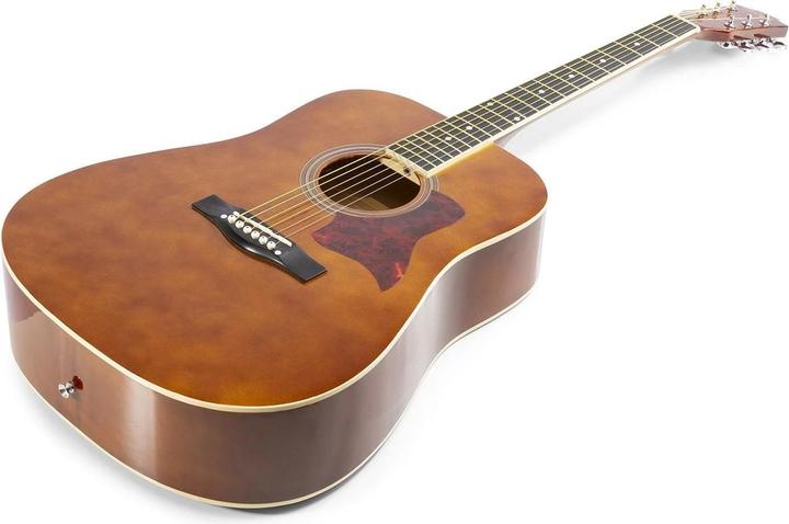 Actual product image Max Acoustic Guitar SoloJam Set Dark Natural (Acoustic guitar set, Rosewood, Linden)