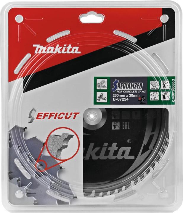 Productafbeelding Makita EFFICUT zaagblad 260x30x60Z