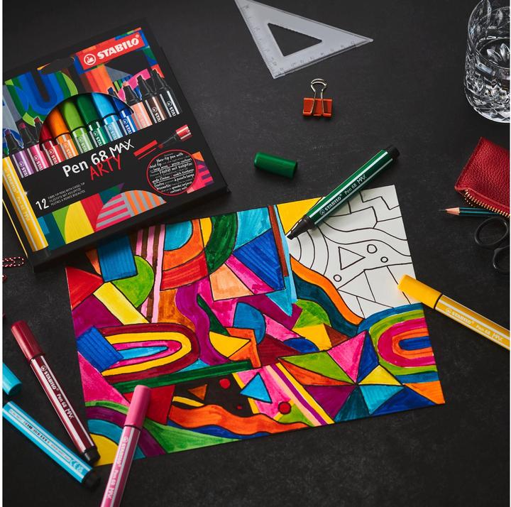 Produktbild STABILO Pen 68 MAX (Smaragdgrün, 5 x)