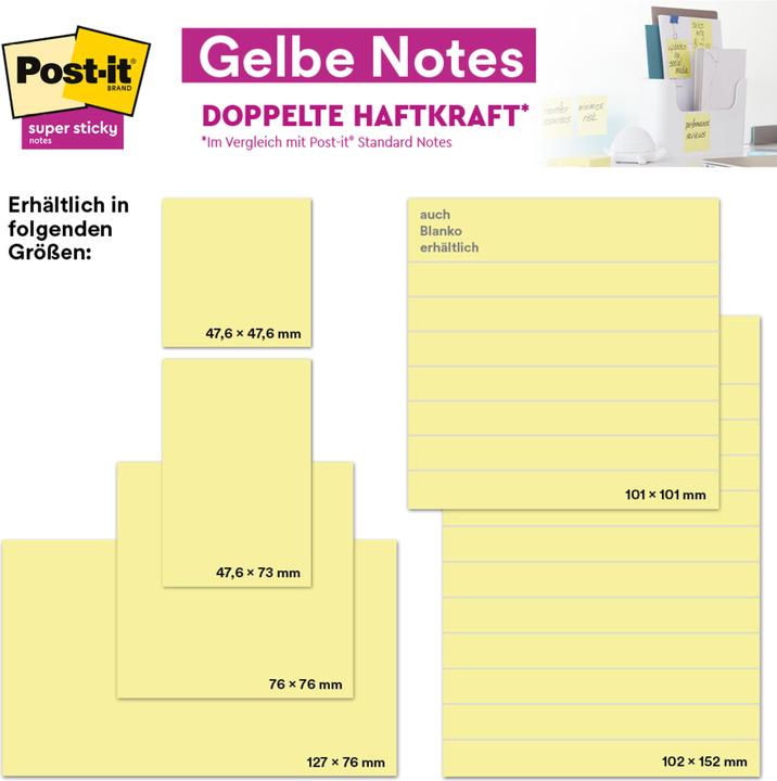 Image du produit Post-it Notes (76 x 76 mm)