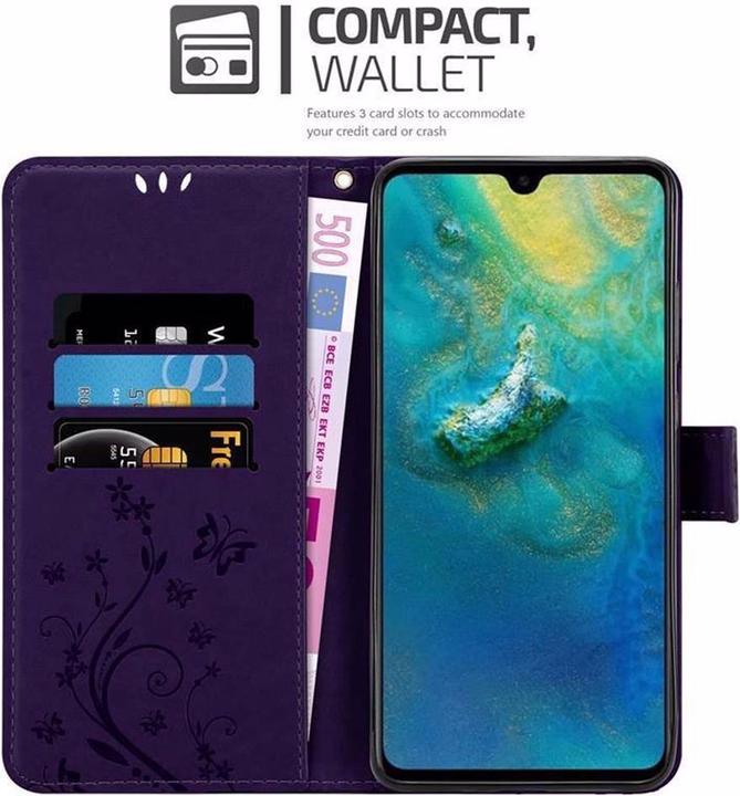 Productafbeelding Cadorabo Bloemen Boekomslag (Huawei Mate 20)