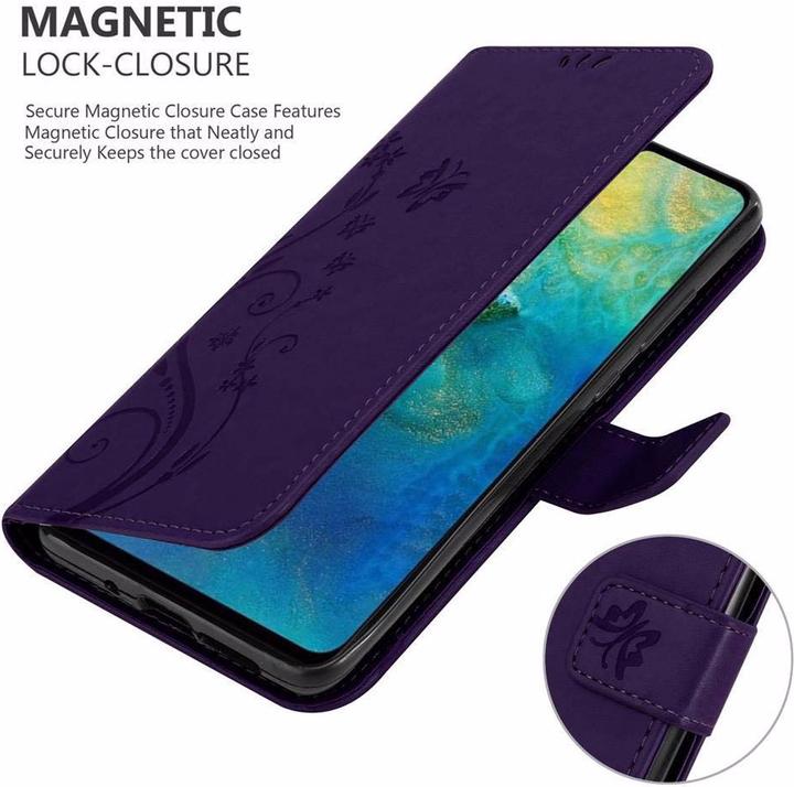 Productafbeelding Cadorabo Bloemen Boekomslag (Huawei Mate 20)